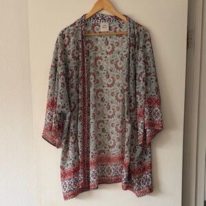 Knox Rose Floral Open Front Topper